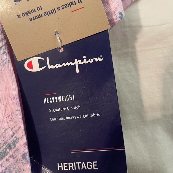 Brand New Pink & Grey Heavyweight Champion T-shirt - Picture 6 of 6